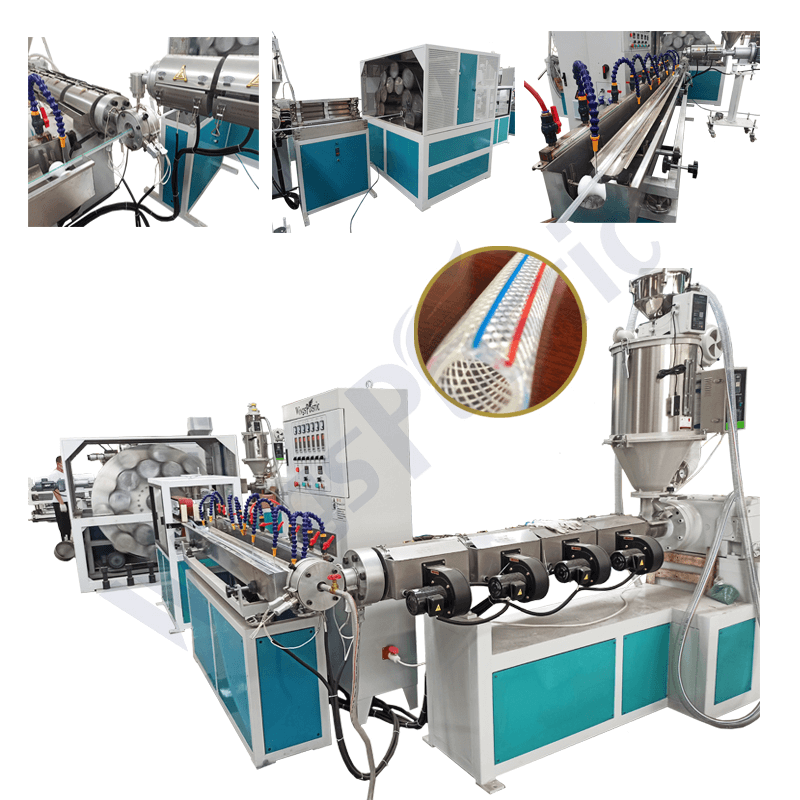 Pvc Fiber Braiding Reinforced Garden Hose Extrusion Machine Buy Pvc