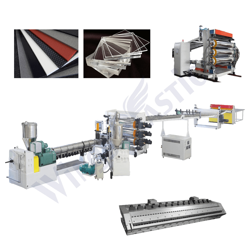 Acrylic PMMA PC Sheet Board Extrusion Machine