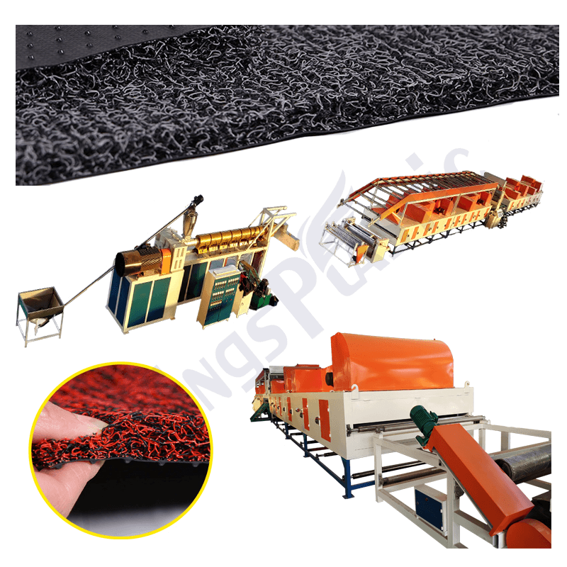 PVC Coil Loop Car Mat Extrusion Machine